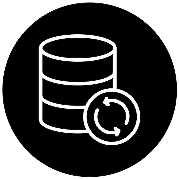 Vector Design Database Backup Icon Style