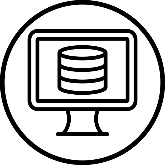 Vector Design Database Icon Style