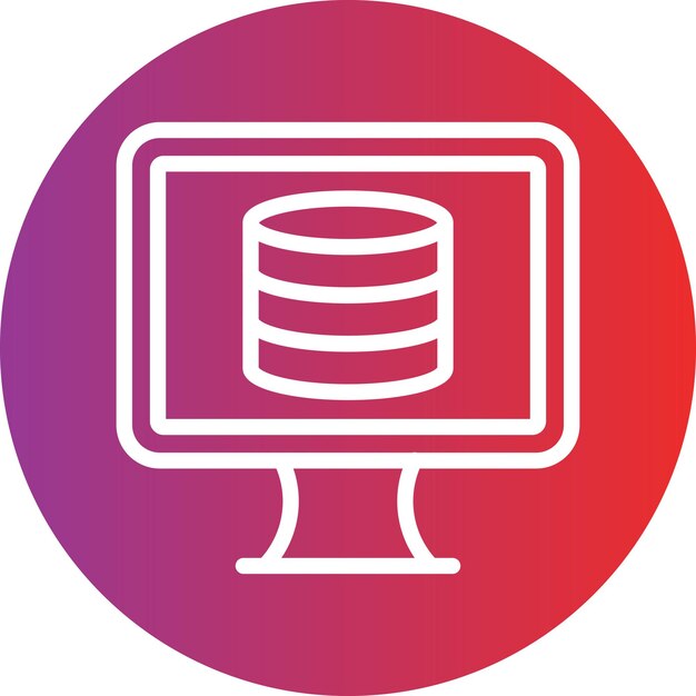 Vector Design Database Icon Style