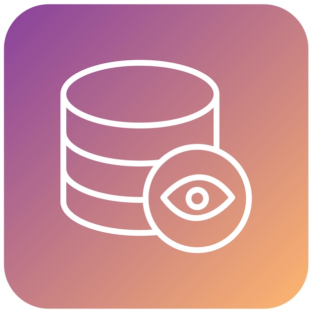 Vector Design Database Vision Icon Style