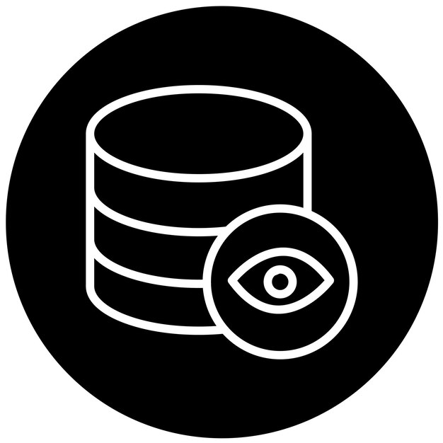 Vector Design Database Vision Icon Style