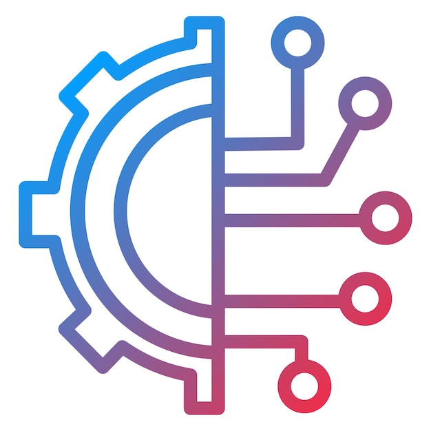 vector design deep learning icon style