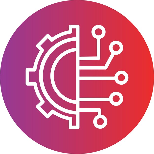 vector design deep learning icon style