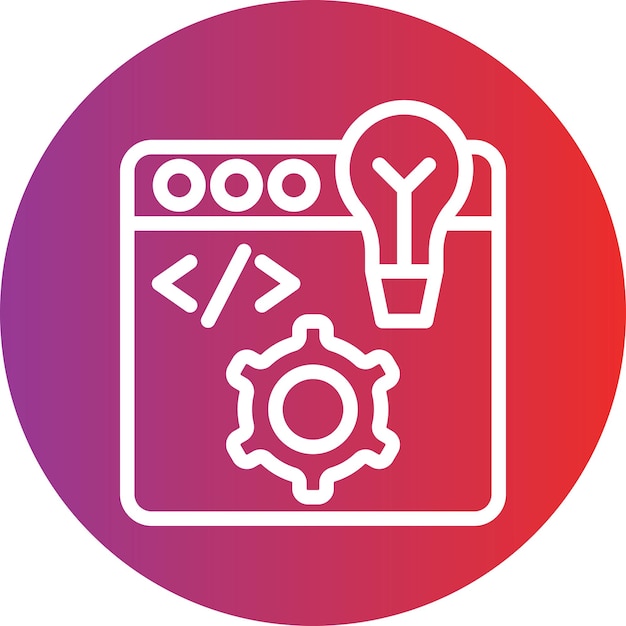 Vector Design Dev Environment Icon Style