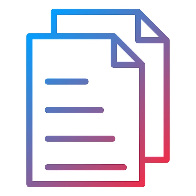 Vector Design Documents Icon Style