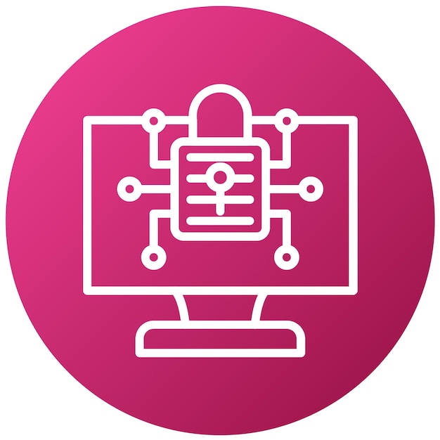 vector design encrypted data icon style