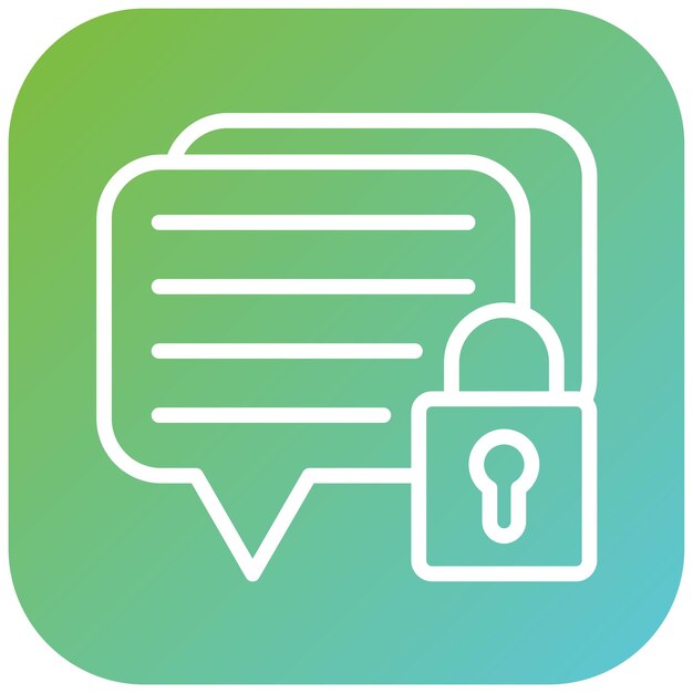 Vector Design Encrypted Message Icon Style