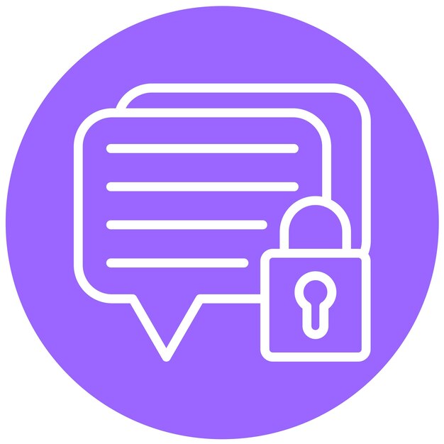 Vector Design Encrypted Message Icon Style