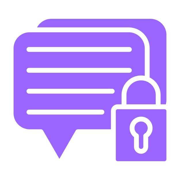 Vector Design Encrypted Message Icon Style