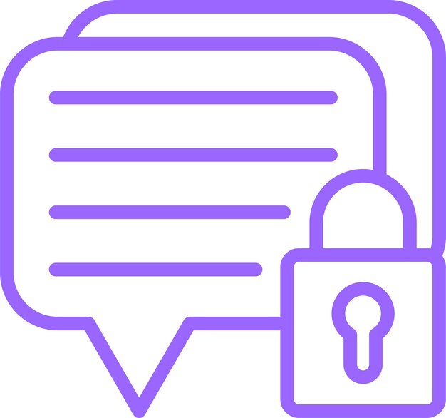 Vector Design Encrypted Message Icon Style