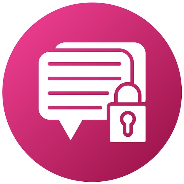 Vector Design Encrypted Message Icon Style