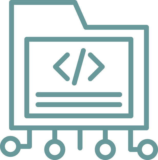 Vector Design Encryption Code Icon Style