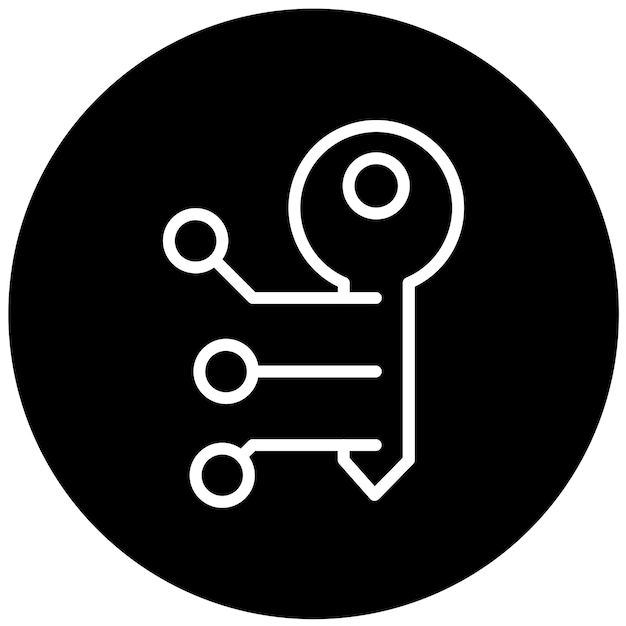 Vector Design Encryption Technology Icon Style