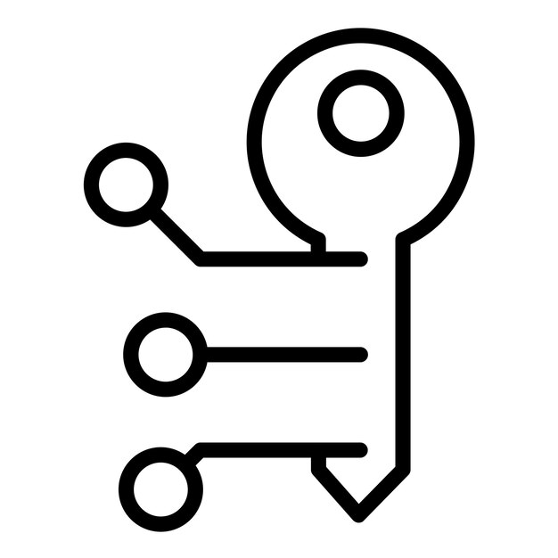 Vector Design Encryption Technology Icon Style