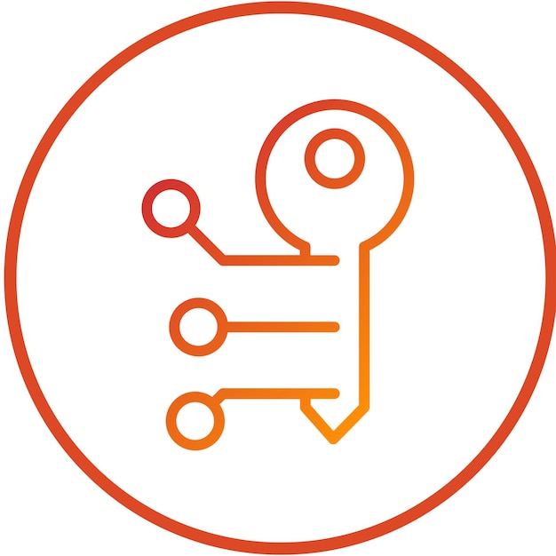 Vector Design Encryption Technology Icon Style