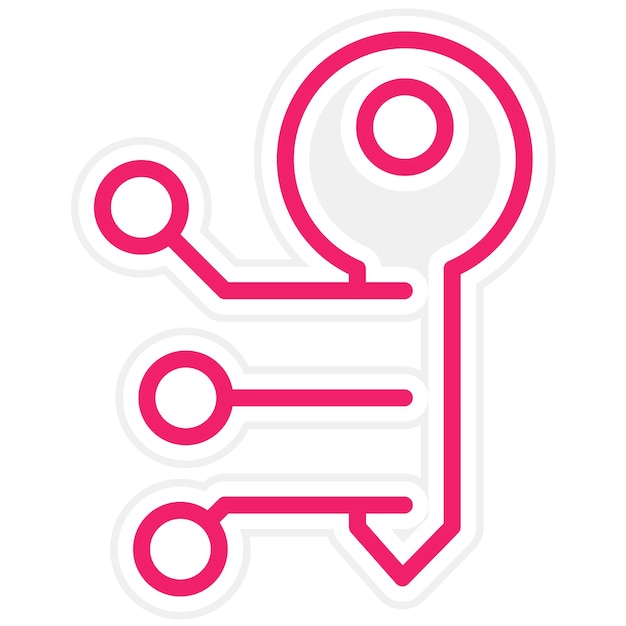 Vector Design Encryption Technology Icon Style