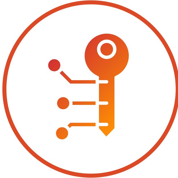 vector design encryption technology icon style