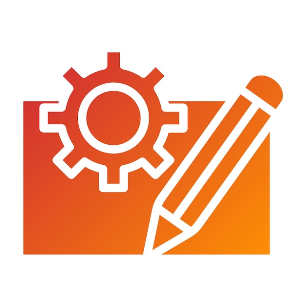 Vector Design Engineering Blueprint Icon Style