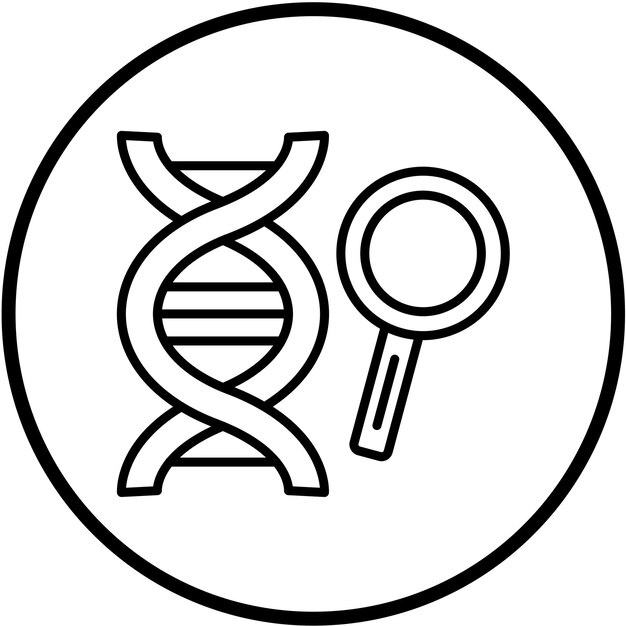 vector design explore dna icon style