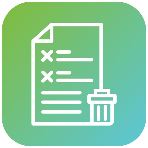 vector design file delete icon style