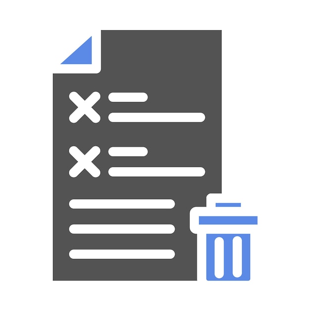 vector design file delete icon style