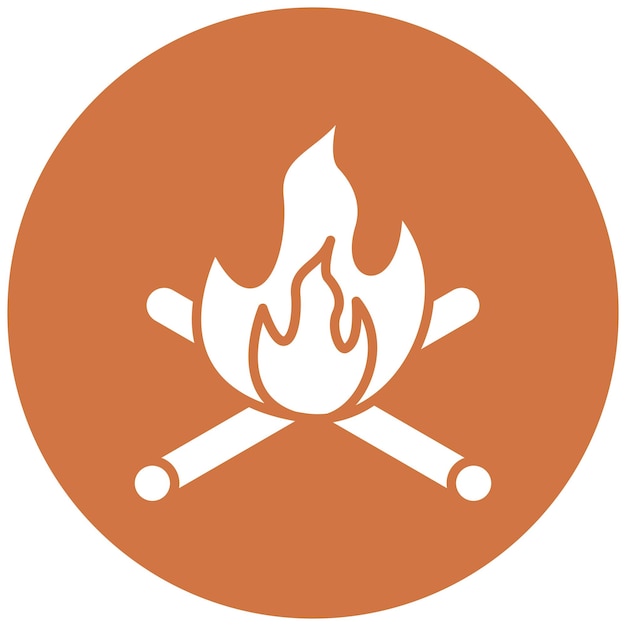 Vector Design Fire Icon Style