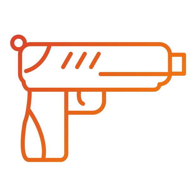 Vector Design Firearm Icon Style