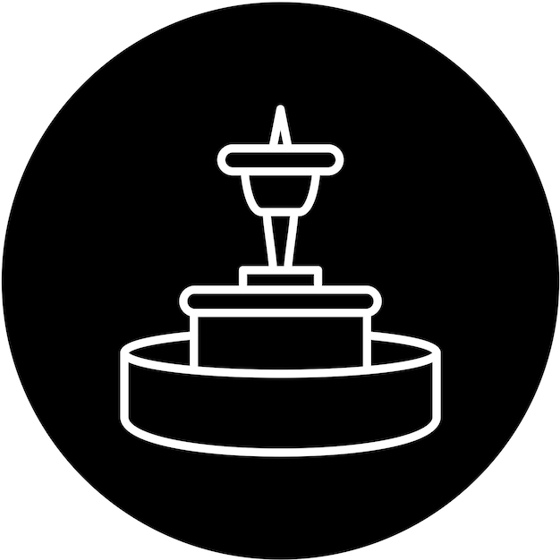 Vector Design Fountain Icon Style
