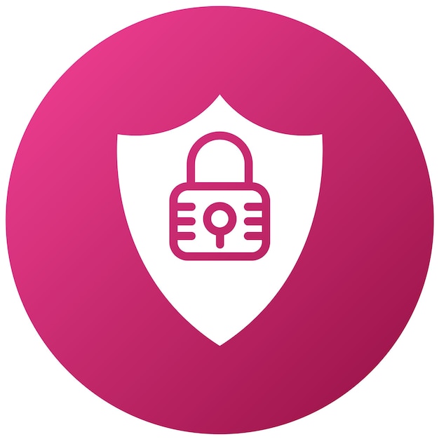 Vector Design Fresh Lock Icon Style
