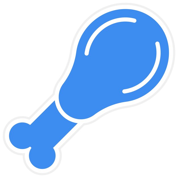 Vector Design Fried Chicken Icon Style