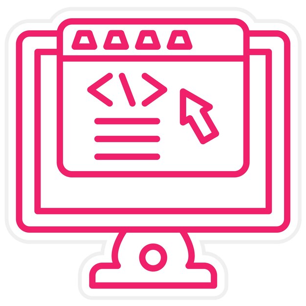vector design frontend development icon style