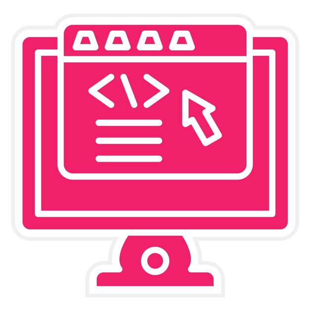 vector design frontend development icon style