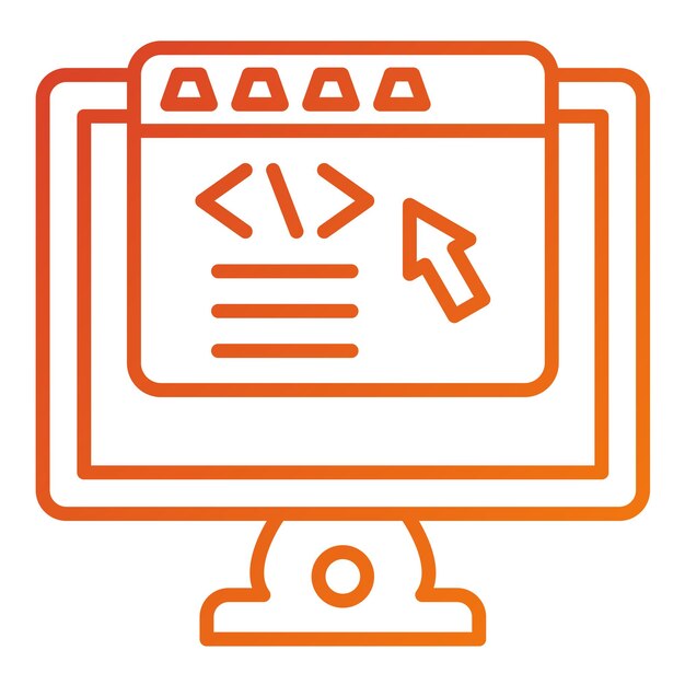 vector design frontend development icon style