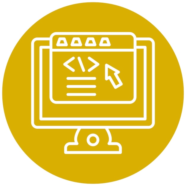vector design frontend development icon style