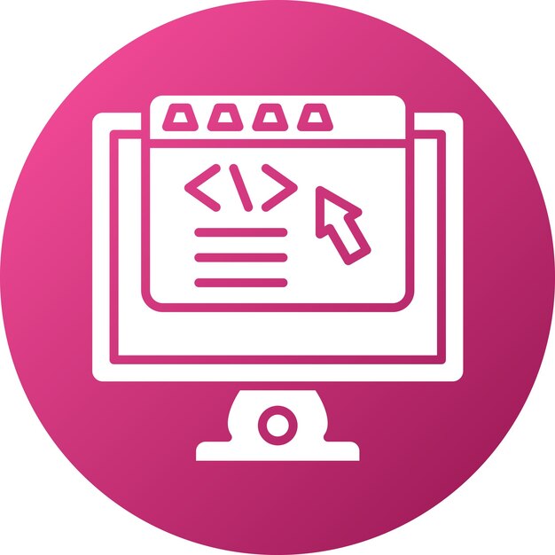 vector design frontend development icon style
