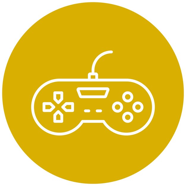 Vector Design Game Controller Icon Style