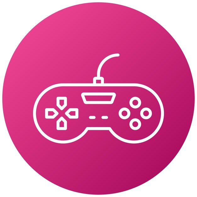 Vector Design Game Controller Icon Style