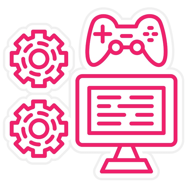 vector design game mod manager icon style
