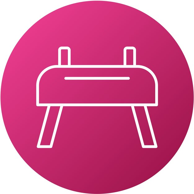Vector Design Goat Gymnastics Icon Style