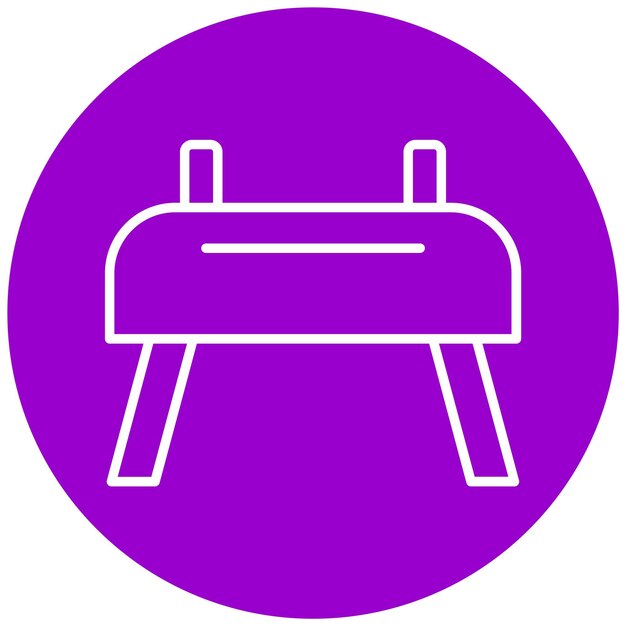 Vector Design Goat Gymnastics Icon Style