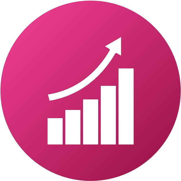 Vector Design Growth Graph Icon Style