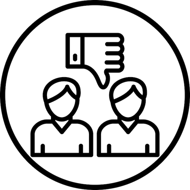 Vector Design Hate Icon Style