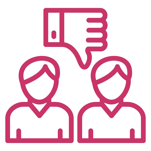 Vector Design Hate Icon Style