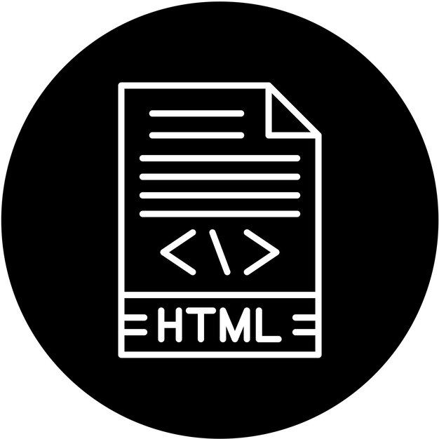 vector design html icon style