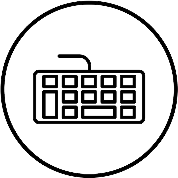 vector design input device icon style