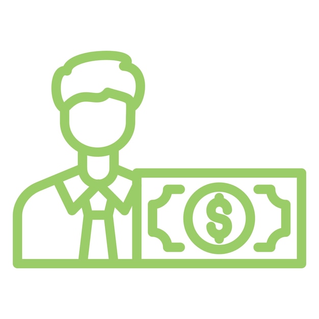 Vector Design Investor Icon Style