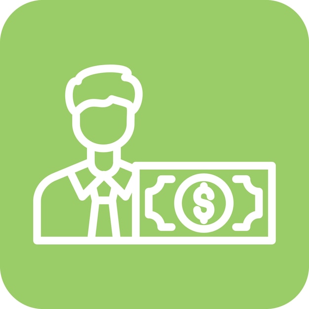 Vector Design Investor Icon Style