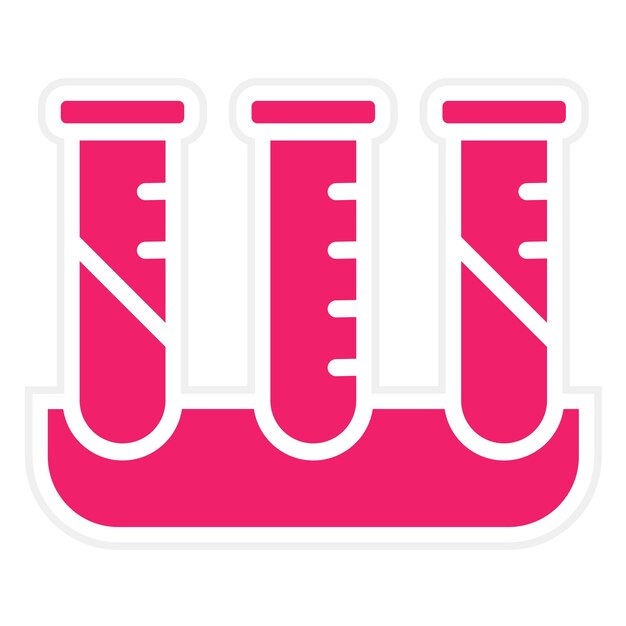 Vector Design Laboratory Test Tubes Icon Style