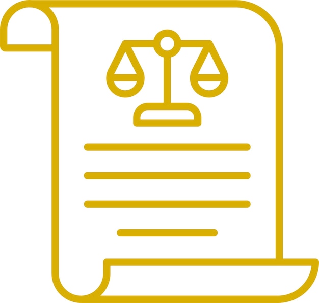 Vector Design Law Icon Style