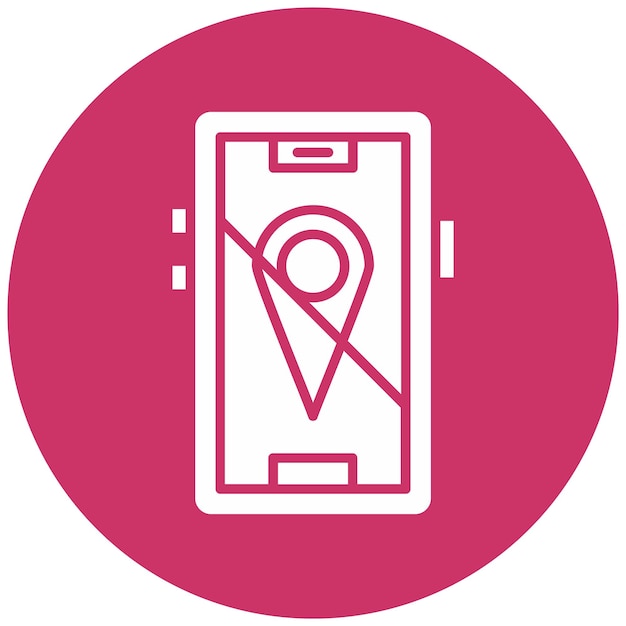 vector design location disable icon style